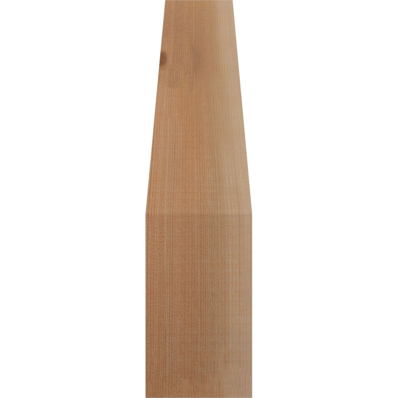Attelle de genou Funston, Cèdre rouge, Lisse, H 16 po x l 3,5 po x P 12 po