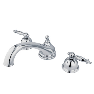 Kingston Brass Vintage Two-Handle 3-Hole Deck Mount Roman Tub Faucet