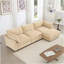 L-Shaped Sectional Sofa Couch,Sofa with 1 Movable Ottoman, Cushions, Comfy Sectional Sofa with Storage Pull out Drawer Under Each Seat,Chenille-1089284250-1089284252