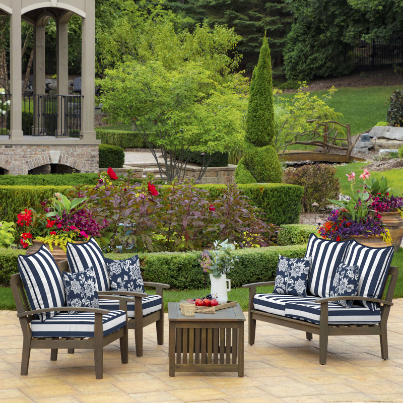 Housse et insert de coussin carré d'extérieur ARDEN