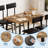 Dining Table Set for 4 with 4 Upholstered Chairs for Samll Space, Dining Room