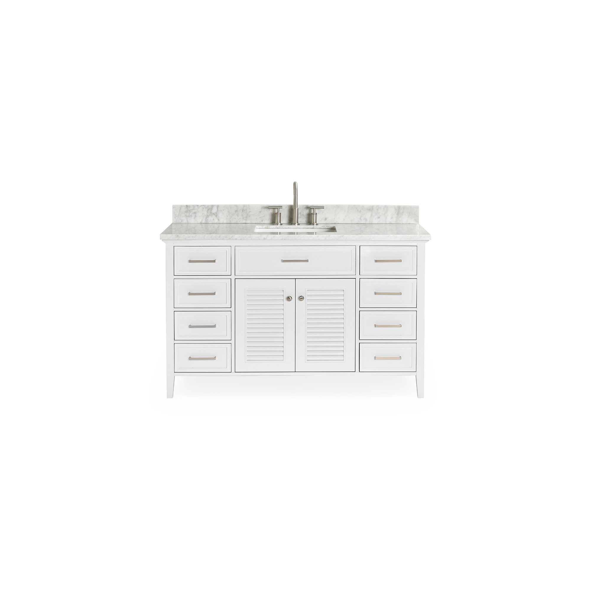 55'' Single Bathroom Vanity, White