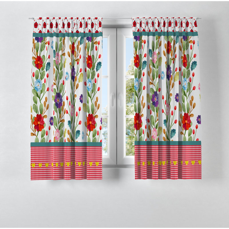 Semi Sheer Curtain Pair, 20" W x 52" L