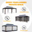 20 pi L 12 pi. D Pavillon de jardin en aluminium