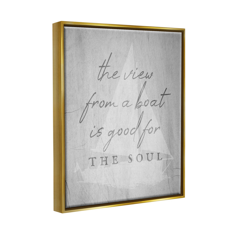 «View From Boat Good For Soul», estampe numérique encadrée par Lil 'Rue, H 21 po x l 17 po x P 1,7 po