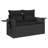  Garden Sofa Set Black
