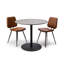 Nysa Round Metal Base Dining Table