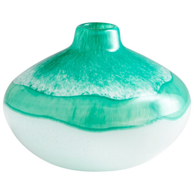 Vase de table en marbre glacé