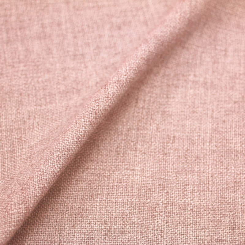 Tête de lit tapissier Hermosa, Lin quartz rose texturé Zuma, Très grand