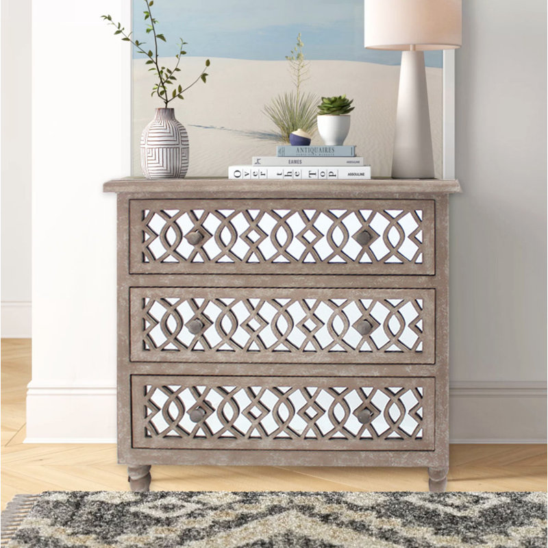 Commode d'appoint 3 tiroirs Caitlin