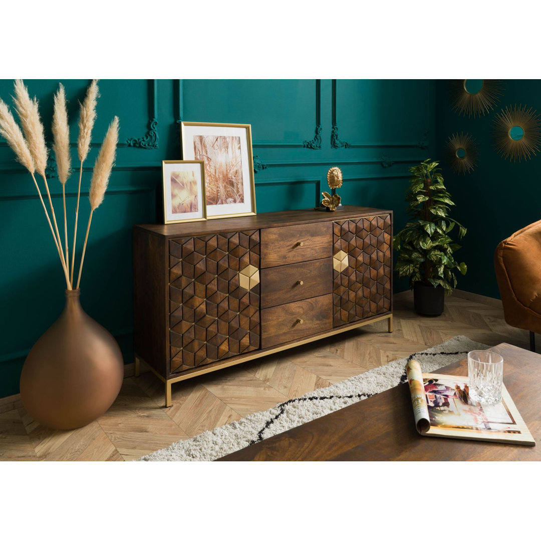 Sideboard Diamond aus Massivholz 146 cm