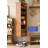 Modern Minimalist Cherry Wood Reversible Storage Full-Length Mirror