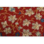 Tapis traditionnel en laine rouge noué à la main 7 pi 1 po x 10 pi Kashan
