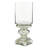 Glass Handmade Turned Style Pillar Silver Hurricane Lamp with Faux Mercury Glass Finish