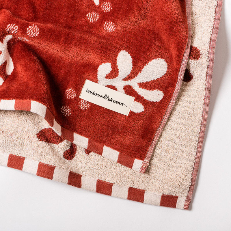 Serviette de plage, Rouge