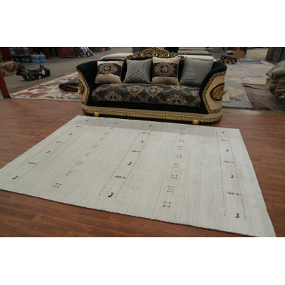Tapis indien petits animaux Gabbeh 6 x 9