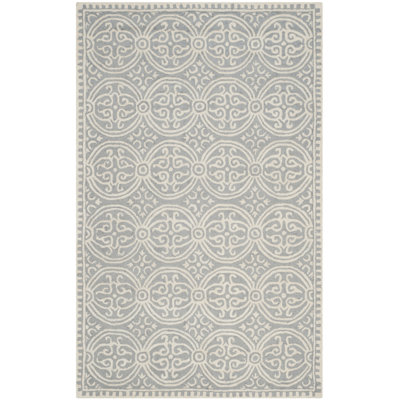 Luka Damask Wool Hand Woven Area Rug