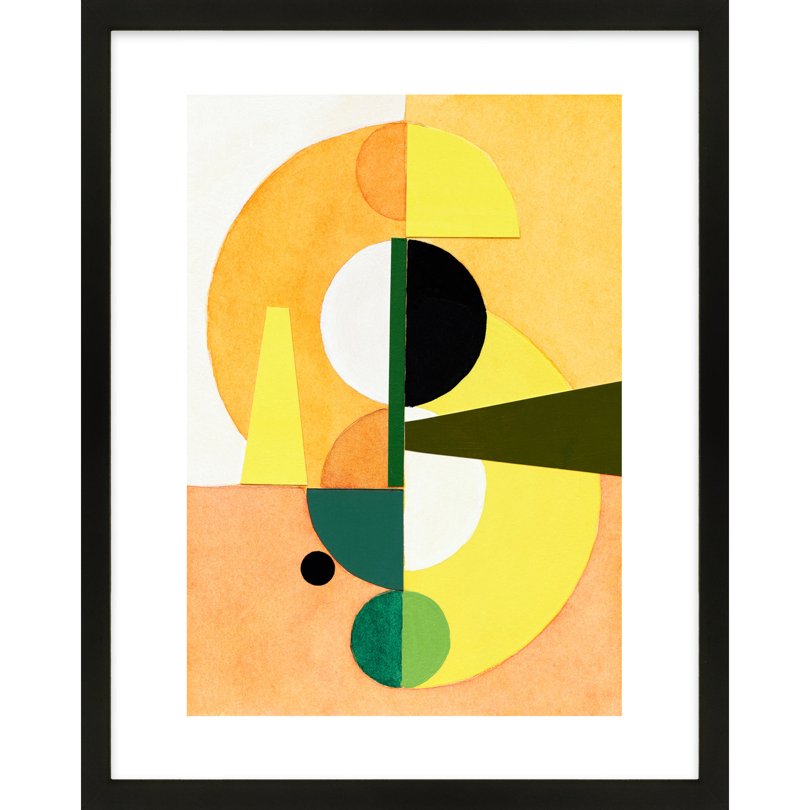 Composition Nr. 19 by Allison Rietta, 30" W x 38" H, Black