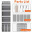 Non-woven Fabric Wall Organizer with Wall Baskets-967304060
