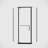 36*36*72" Pivot shower door, with 1/4" (6MM) tempered glass, Frameless Neo-Angle Pivot Shower Enclosure in  for Bathroom Shower Door Matte black(NO INCLUDED Neo-Angle Shower Base )
