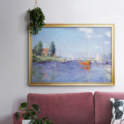 Argenteuil. Yacht, 1875 03, reproduction d'art sur toile