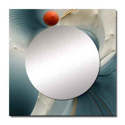 Spiral Miracle Of Cosmic Delight V - Abstract Spirals Large Square Mirror For Wall Art Decor