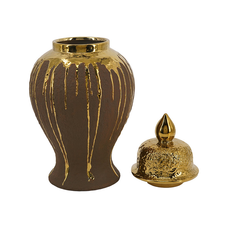 8.5X8.5X16.5" Ginger Jar, 16.3" H x 8.5" W x 8.5" D