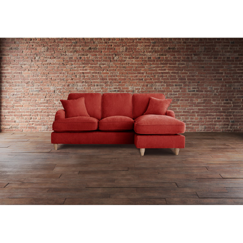 Galilee Chaise Sofa, Apricot, Right Hand Facing