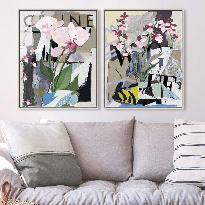 Fine Art Fashion Set, 21"H x 17"W, Silver Floater Frame