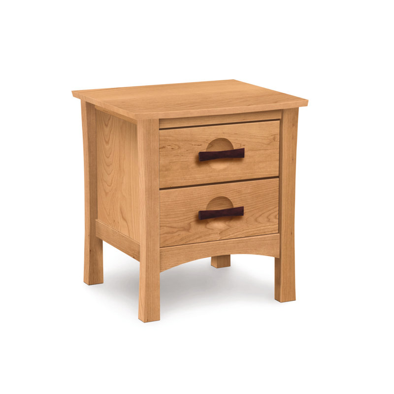 Berkeley 23.75'' W Solid Wood Nightstand, Autumn Cherry