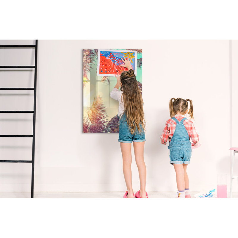Magnetic Glass Photo Memo Board