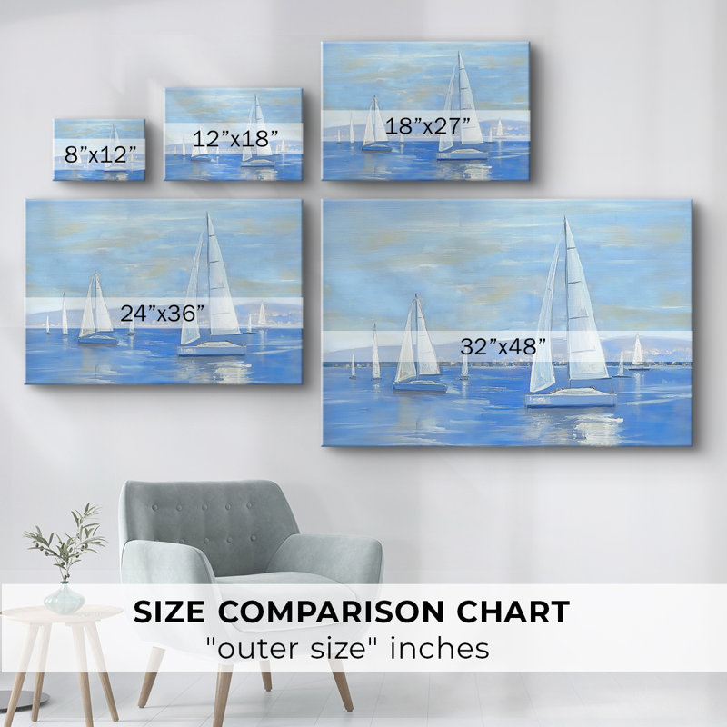 Série nautique-XXV - Cavas enveloppés de galerie, 12 x 18