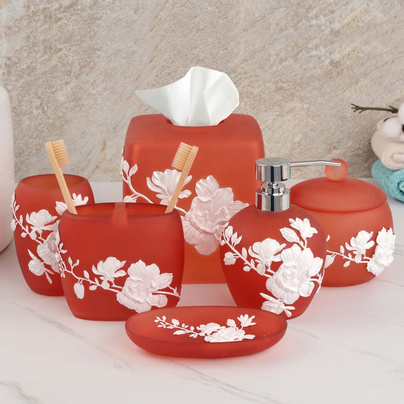 Ensemble de 6 décorations de salle de bain Dorina