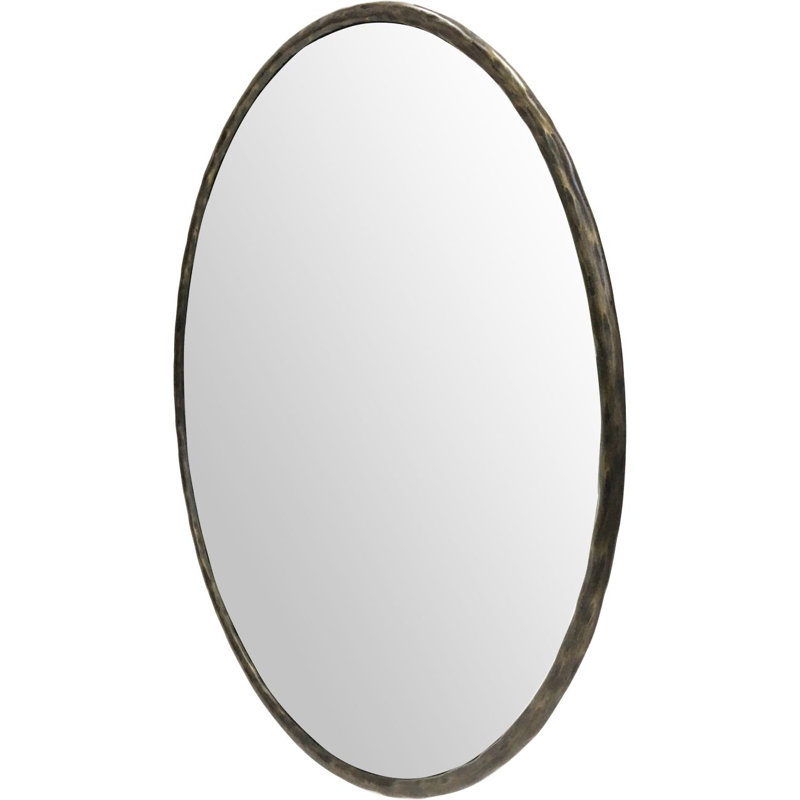 Nertil Round Mirror, Bronze