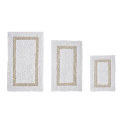 Atle Reversible Cotton Tufted Bath Rug Set