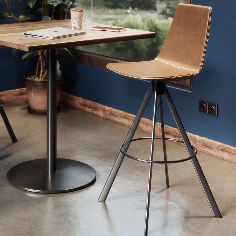 Swivel 30'' Bar Stool, Toffee