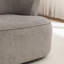 Chaise pivotante rembourrée en polyester avec repose-pieds-561283667