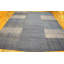 Flatweave Wool Geometric Area Rug in Gray