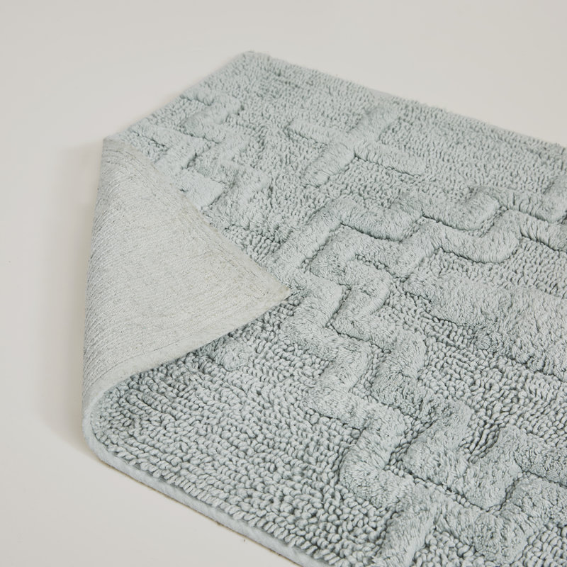Kiva Steps Bath Rug Sky Gray 21x34", 21"W x 34"L, Sky Gray