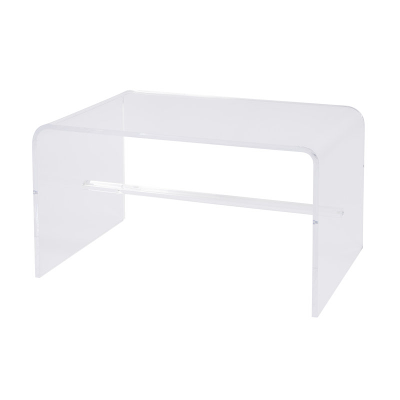 Clinesha 32 in. W Rectangular Acrylic Coffee Table