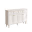 Banc de rangement blanc en bois manufacturé