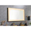 Miroir de salle de bain 60 po x 36 po à DEL, fixation murale, effet brouillard, 3 températures de couleur, gradation continue, cadre en aluminium, miroir de meuble-lavabo doré brossé 60 po, 36 po, couleurs disponibles, cadre-118023024
