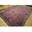 Tapis mauve antique en laine Art déco