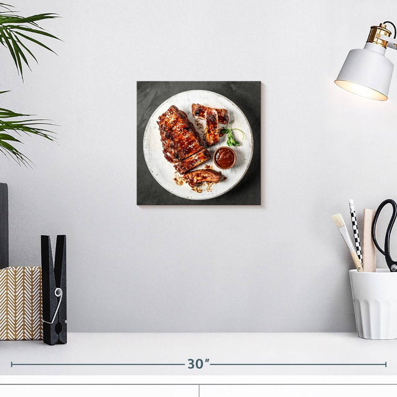 Yarlin Glazed Barbecue Ribs, 10" H x 10" W