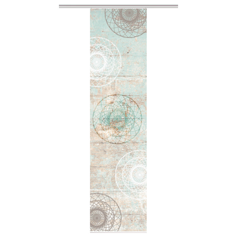 Semi Sheer Sliding Panel Single Panel, Mint