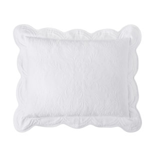 Historic Charleston Charleston Estate Sham, Scalloped Pillow Cover, Single