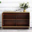 Buffet en bois massif clair et luxueux-104366973