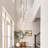 100" H Adjustable 5 - Light Cluster Teardrop Pendant Thicken Solid Glass Chandelier (Bulbs Included)-1061165449