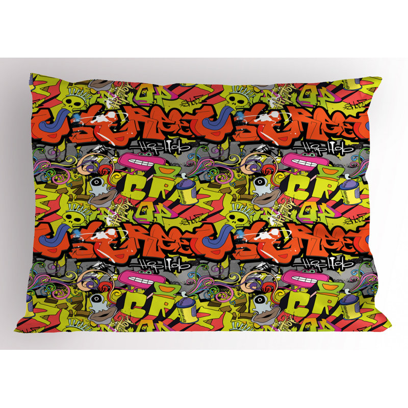Funky Polyester Sham Set, Twin