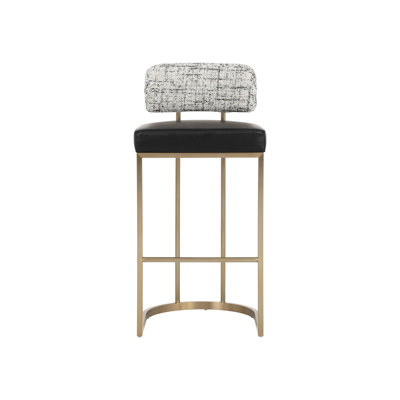 Bellatrix Upholstered Stool with Metal Frame
